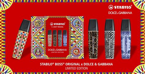 Dolce&Gabbana x Stabilo stationery collection .